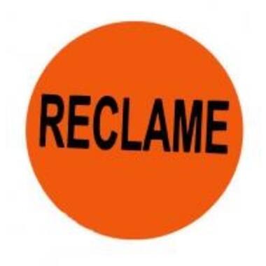 RECLAME STICKERS ROND ROOD 35mm  2000st